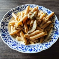 Penne mit Pilzrahmsauce