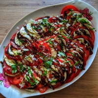 Tomaten, Mozzarella Salat